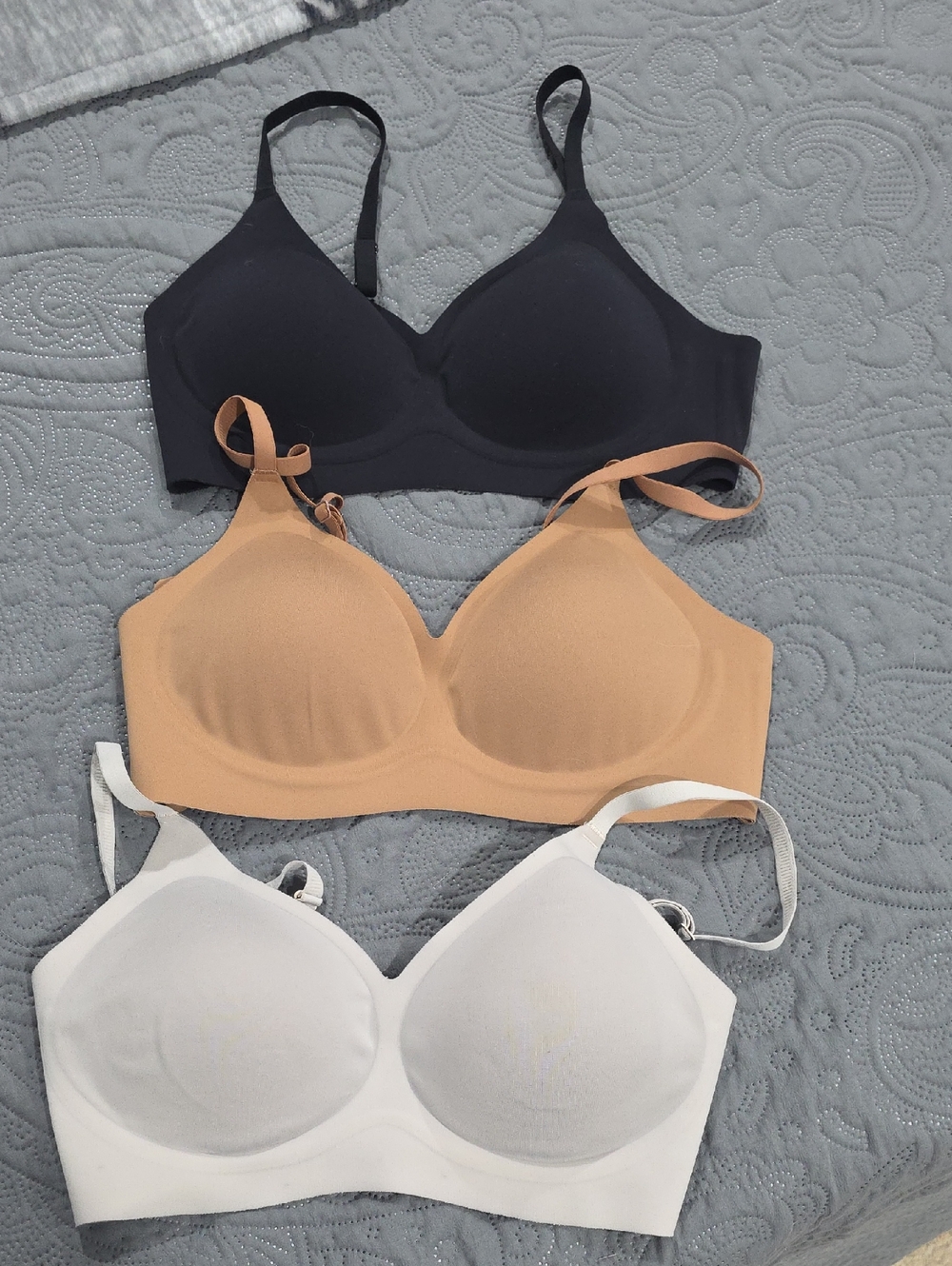 Jelly T-Shirt Bra - Black, Nude, Tan